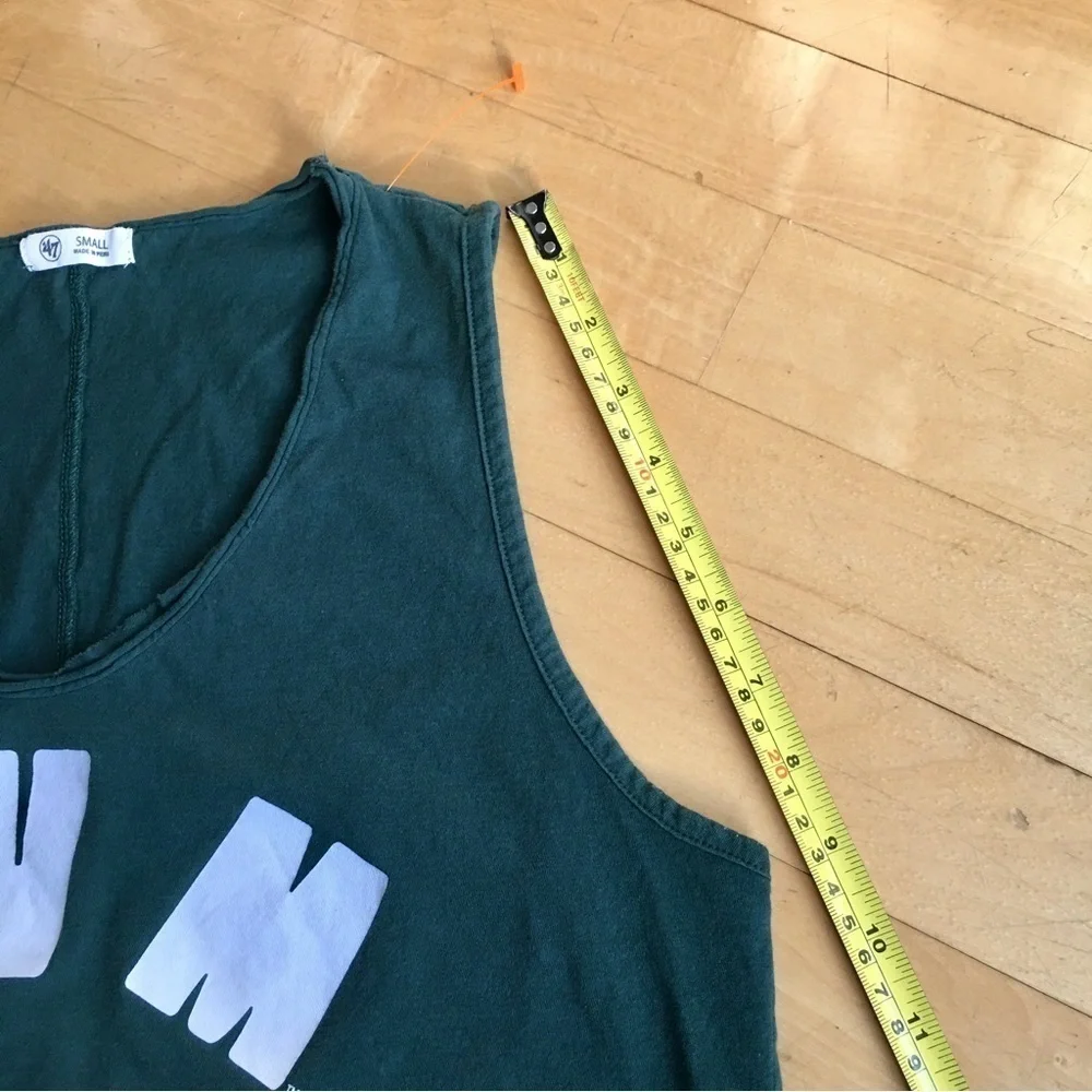 47 “UVM” Tank, Green, White, Size S - Picture 13 of 17